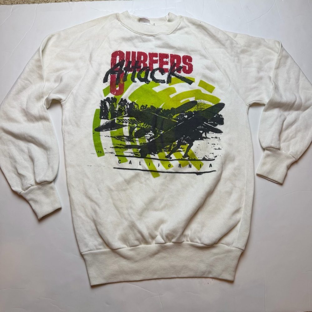 Vintage White Graphic Sweater